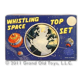 c.1958 Marx Whistling Space Top Set In Original Box