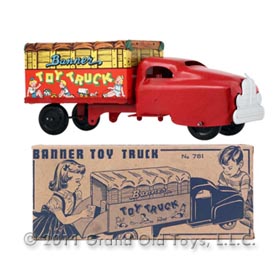 1951 Banner No 781 Toy Truck In Original Box