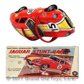 c.1961 Masudaya Acrobatic Jaguar Stunt Car In Original Box