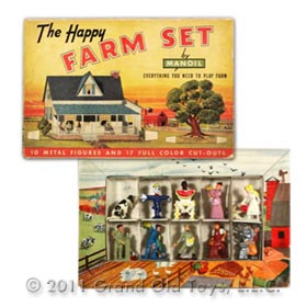 1941 Manoil The Happy Farm Set In Original Box