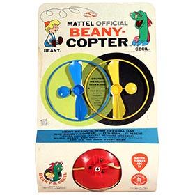 1961 Mattel, Official Beany-Copter Sealed on Original Card