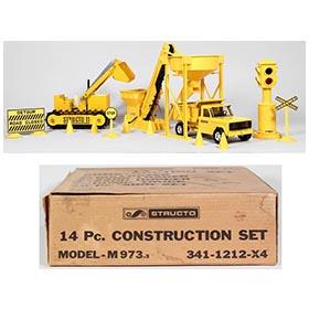 c.1967 Structo, 14pc. Construction Set in Original Box