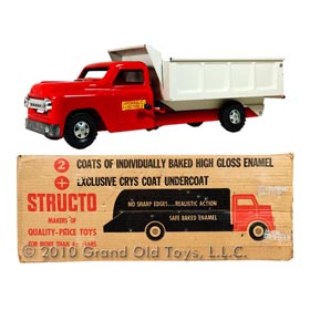 1958 Structo No. 250 Hydraulic Dump Truck In Original Box