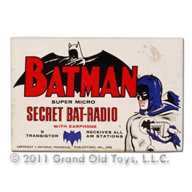 1966 Batman Super Micro Secret Bat Radio In Original Box