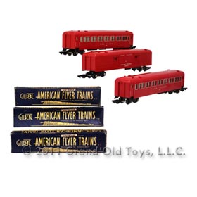 1946-1952 (3) S Gauge American Flyer New Haven Cars with Original Boxes
