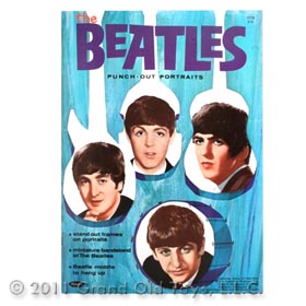 1964 Whitman, The Beatles Punch Out Portraits Book