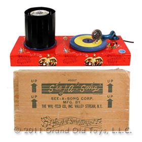 c.1955 See A Song Zeotrope Phonograph In Original Box
