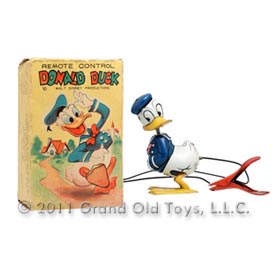 1955 Linemar Donald Duck Remote Control In Original Box