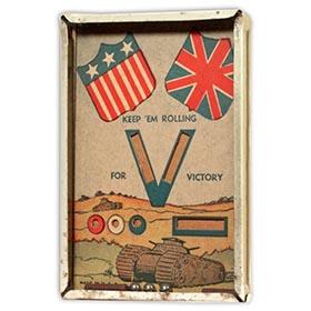 c.1941 WW2 Keep 'Em Rolling For Victory Dexterity Game