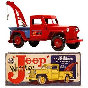 c.1948 Marx Jeep Wrecker Truck in Original Box
