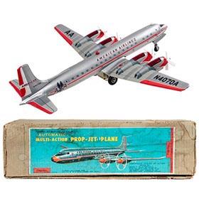 c.1960 Yonezawa American Airlines Plane in Original Box