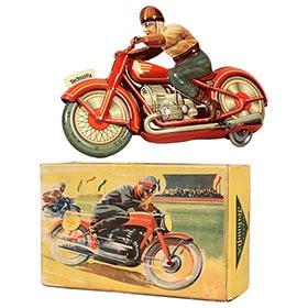 1951 Technofix No.258 Racing Motorcyclist in Original Box