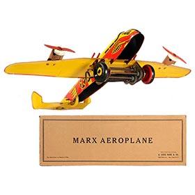 c.1940 Marx Army Flying Fortress Aeroplane in Original Box