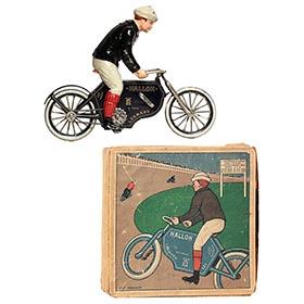 1914 Lehmann, No. 683 Halloh Motorcyclist in Original Box