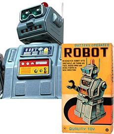 c.1955 Yonezawa, Battery Operated (Directional) Robot in Original Box