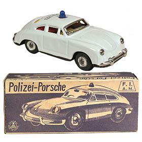 c.1956 Sanshin, Porsche 356 Coupe Polizei (Police) Car in Original Box