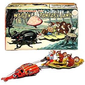 c.1960 TPS, Mechanical Toy Wagon Fantasy Land in Original Box