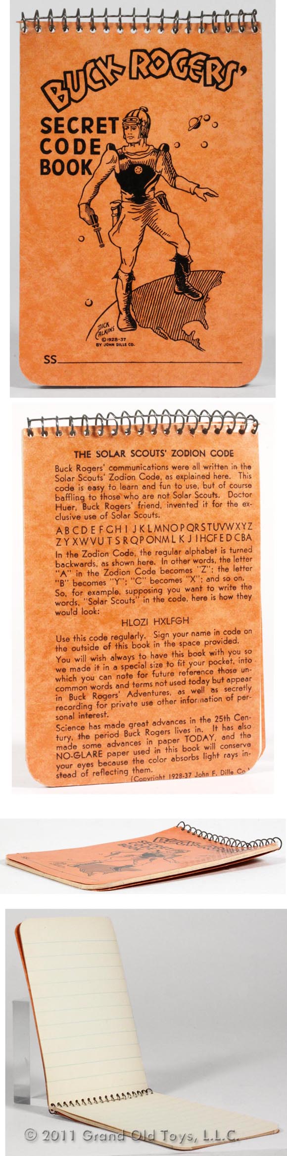 1937 Buck Rogers Solar Scouts Secret Code Book