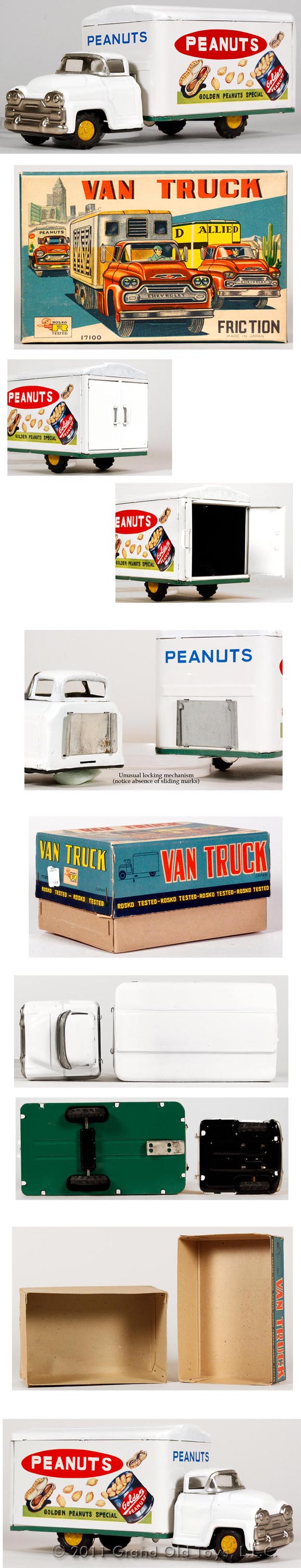 c.1956 Chevrolet Golden Peanuts Truck In Original Box