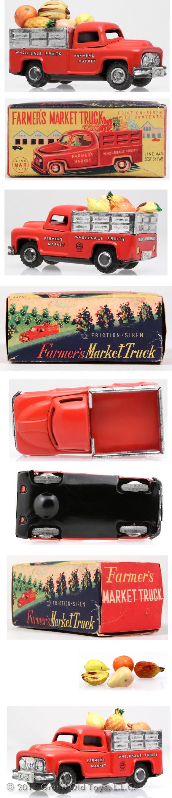 1955 Linemar Farmer's Market Truck In Original Box