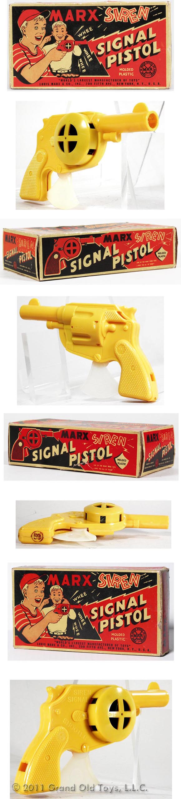 1950 Marx Siren Signal Pistol In Original Box