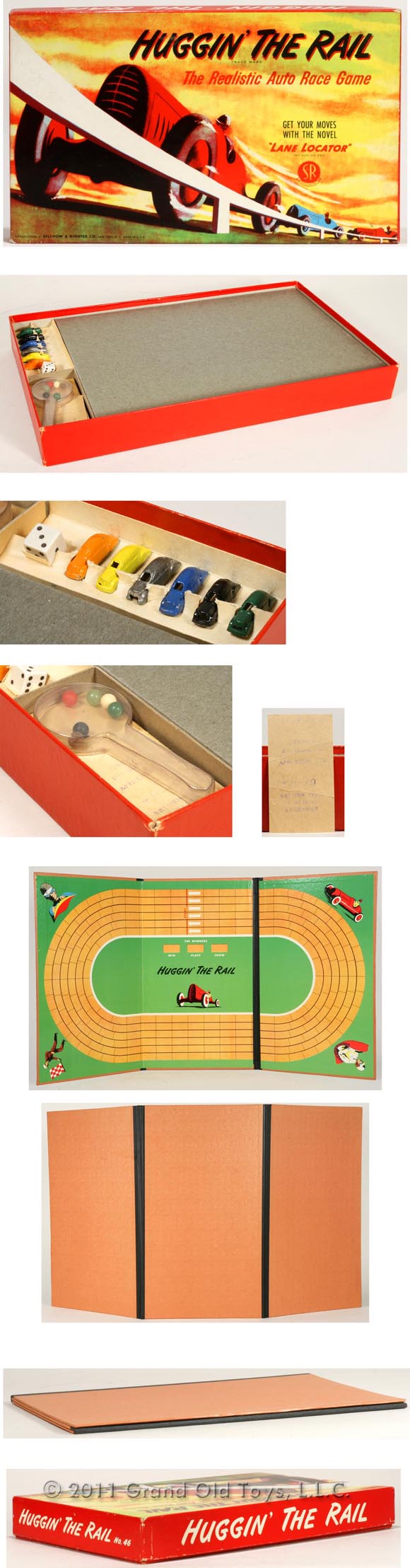 1948 Selchow Righter Huggin The Rail Game In Original Box