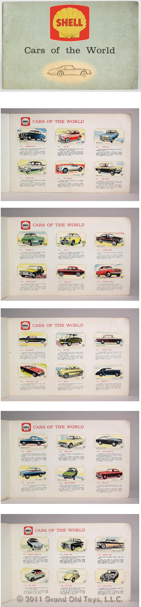 c.1963 Shell Of East Africa Cars Of The World Premium