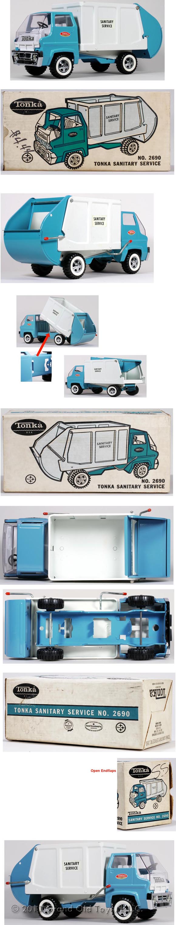 1971 Tonka No. 2690 Sanitary Service Truck In Original Box