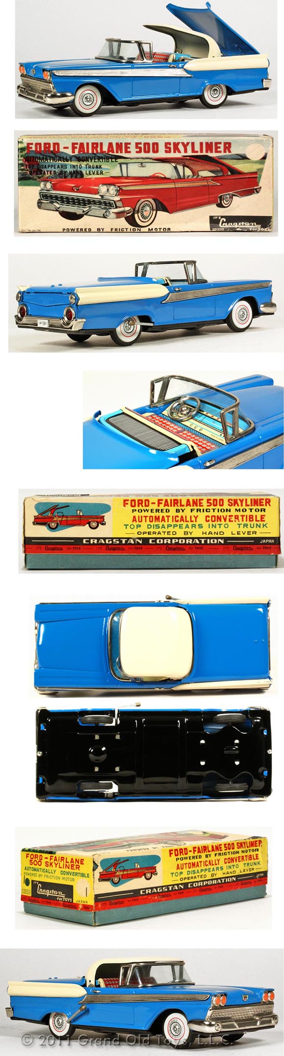 1959 Yachio Ford Fairlane 500 Skyliner In Original Box