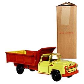 1953 Marx, #895 4-Action Dump Truck in Original Box