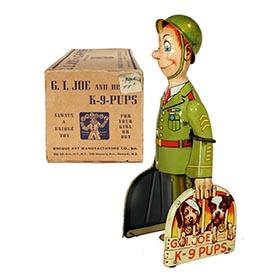 1942 Unique Art Mfg. Co., G.I. Joe And His K-9-Pups in Original Box