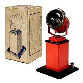 c.1938 Marx, #410 Searchlight on Square Pedestal in Original Box 