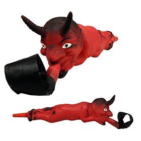 c.1920 Full Body Devil (Krampus) Halloween Horn (German?)