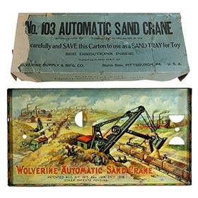 1919 Wolverine, Automatic Sand Crane in Original Box