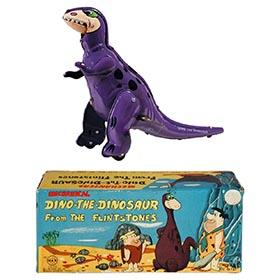 1961 Linemar, Mechanical Dino The Dinosaur From The Flintstones in Original Box