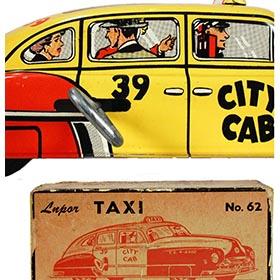 c.1948 Lupor, No.62 City Cab Taxi in Original Box