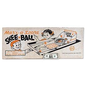 1964 Marx, Marx-a-Score Skee Ball, Sealed in Original Box