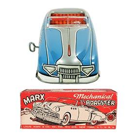 1949 Marx, Mechanical Roadster (Turquoise Blue) in Original Box