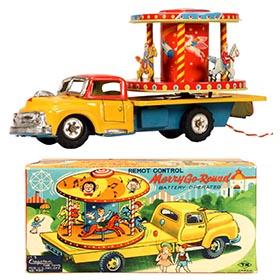 1957 Nomura Merry-Go-Round Truck in Original Box