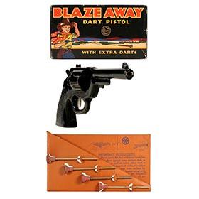 c.1949 Marx, Blaze Away Dart Pistol in Original Box