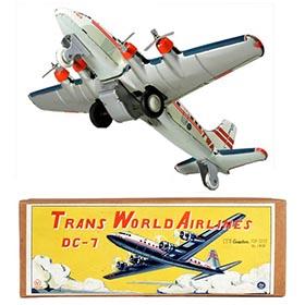 c.1954 Yonezawa, Trans World Airlines DC-7 in Original Box