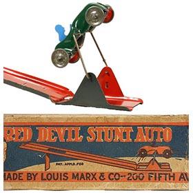1928 Marx, Red Devil Stunt Auto in Original Box