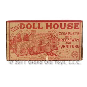 1952 Marx No. 4026 Doll House with Breezeway In Original Box
