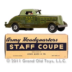 1939 Marx Army Headquarters Staff Coupe In Original Box