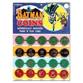 1966 Transogram, Batman Coins on Factory Sealed Card