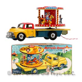 1957 Nomura Merry-Go-Round Truck In Original Box