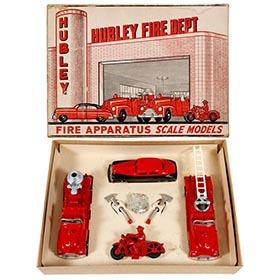 c.1949 Hubley, No. 30 Fire Dept. Set in Original Box