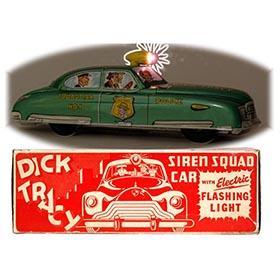 1949 Marx, Dick Tracy (Lime Green) Electric Squad Car in Original Box