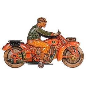 c.1928 Tipp & Co., Clockwork Civilian Touring Motorcycle