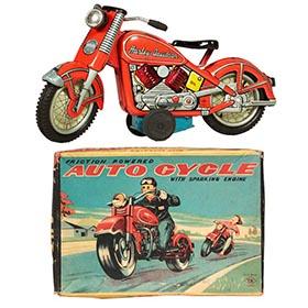 1958 Nomura, Harley-Davidson Motorcycle (Auto Cycle) in Original Box